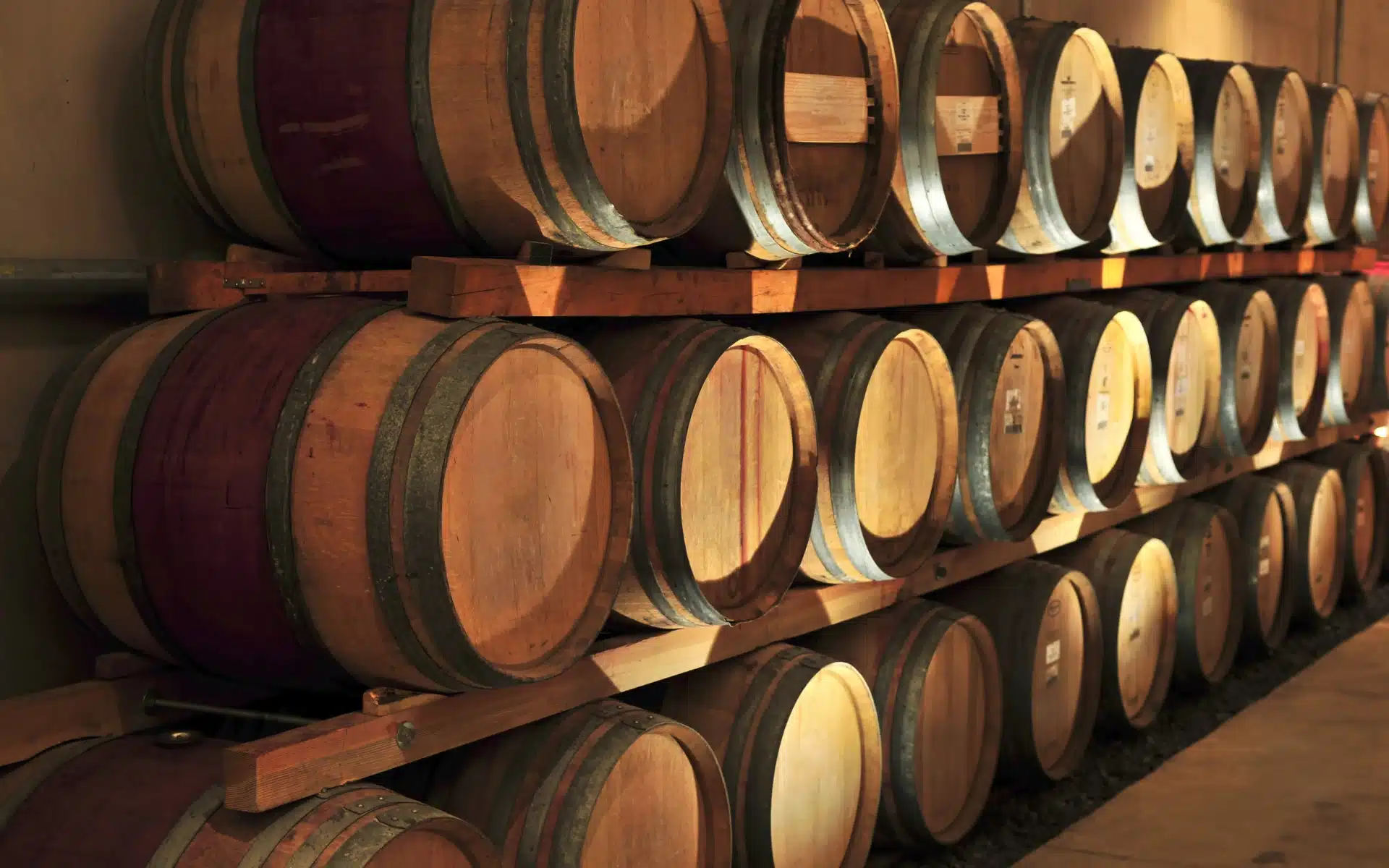 wine barrels